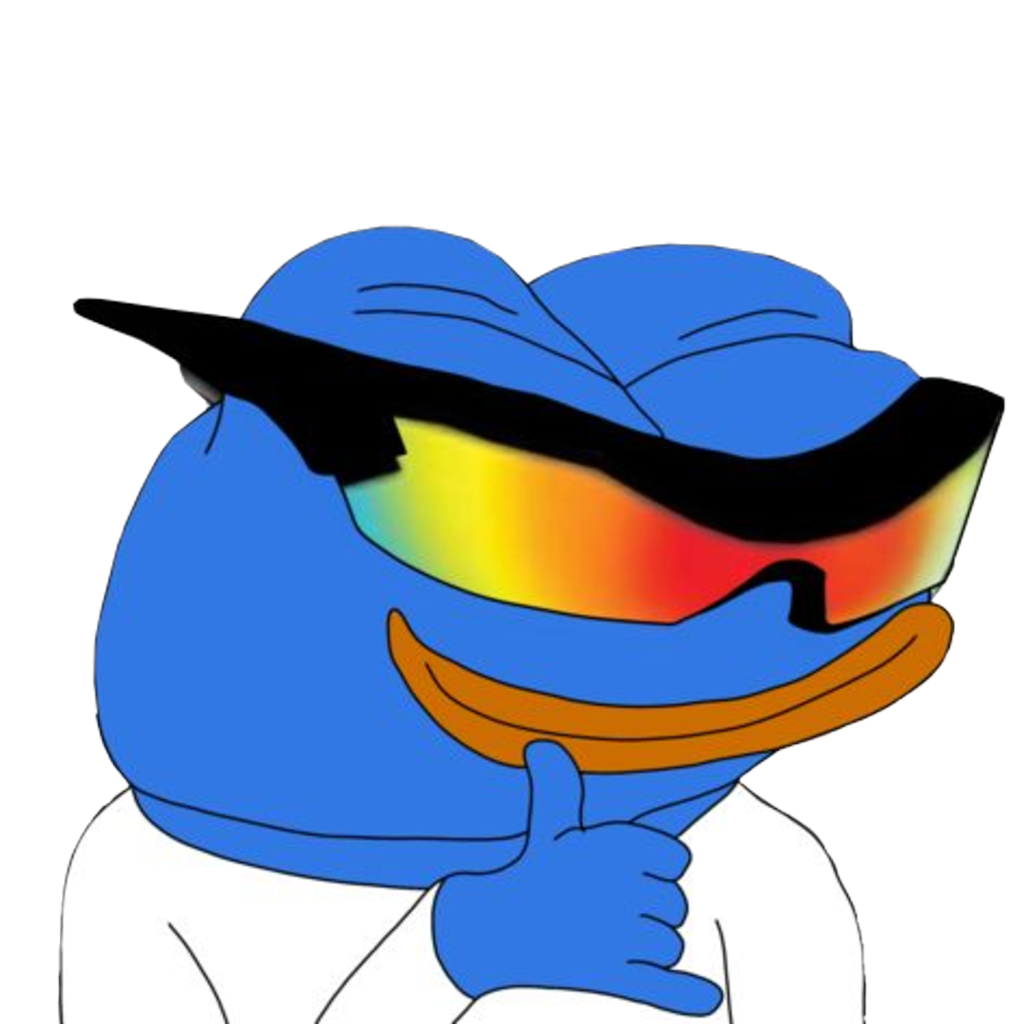 main blue pepe mascot